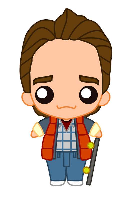 Bttf Marty McFly Pokis Figur - Samlarobjekt från Tillbaka Till Framtiden sd toys