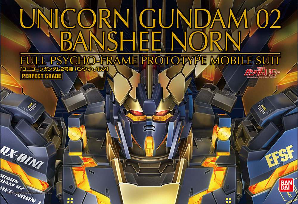 PG Gundam Unicorn RX-0 Banshee Norn 1/60 - Perfekt Modellkit bandai model kit gunpla