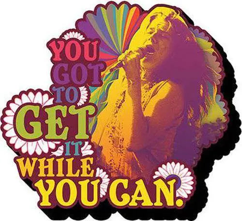 Janis Joplin Magnet – Tjock och Självstående Samlarprydnad