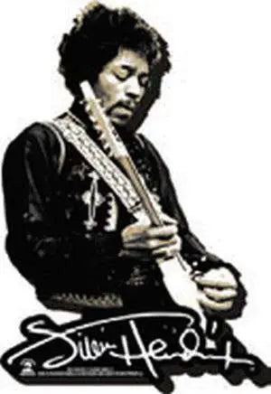 Jimi Hendrix Magnet med Baksida
