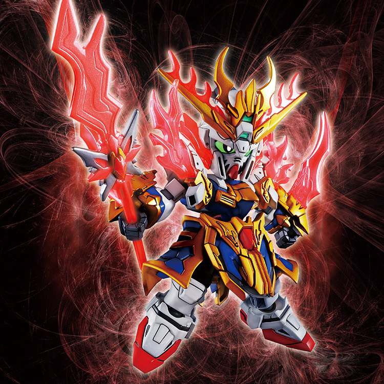SD Sangoku Soketsu Zhang Fei Gundam God - Samlarfigur bandai model kit gunpla