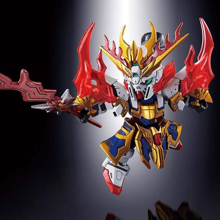 SD Sangoku Soketsu Zhang Fei Gundam God - Samlarfigur bandai model kit gunpla
