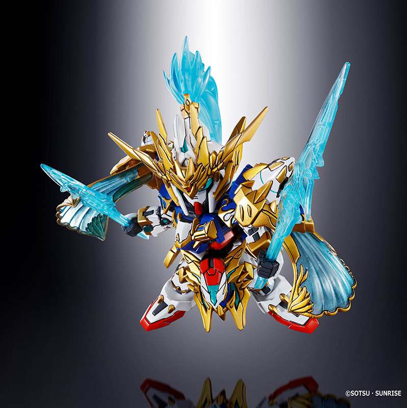 Sd Sangoku Soketsu Zhao 00 & Blu Dragon D - Samlarfigur bandai model kit gunpla