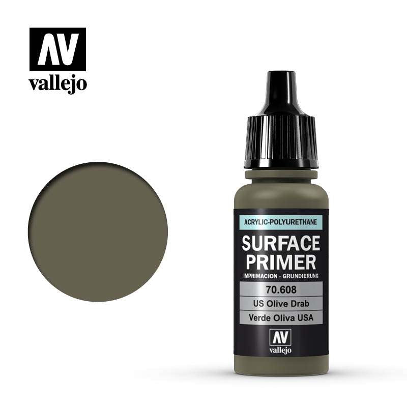 Surface Primer US Olive Drab 17ml 70608 vallejo