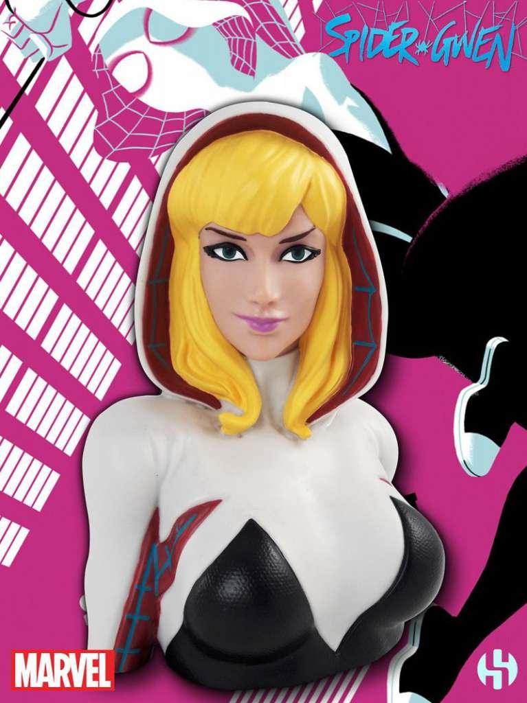 Spider-Gwen Deluxe Bust Bank - Robotto