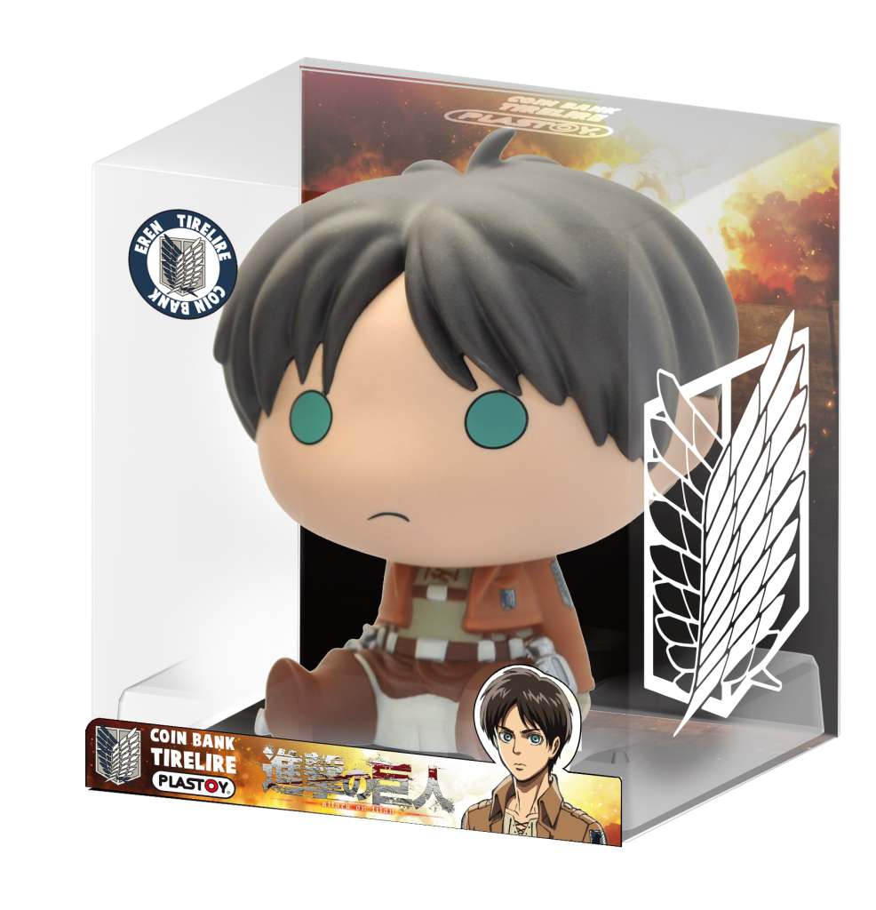Attack on Titan Eren Chibi Bank plastoy