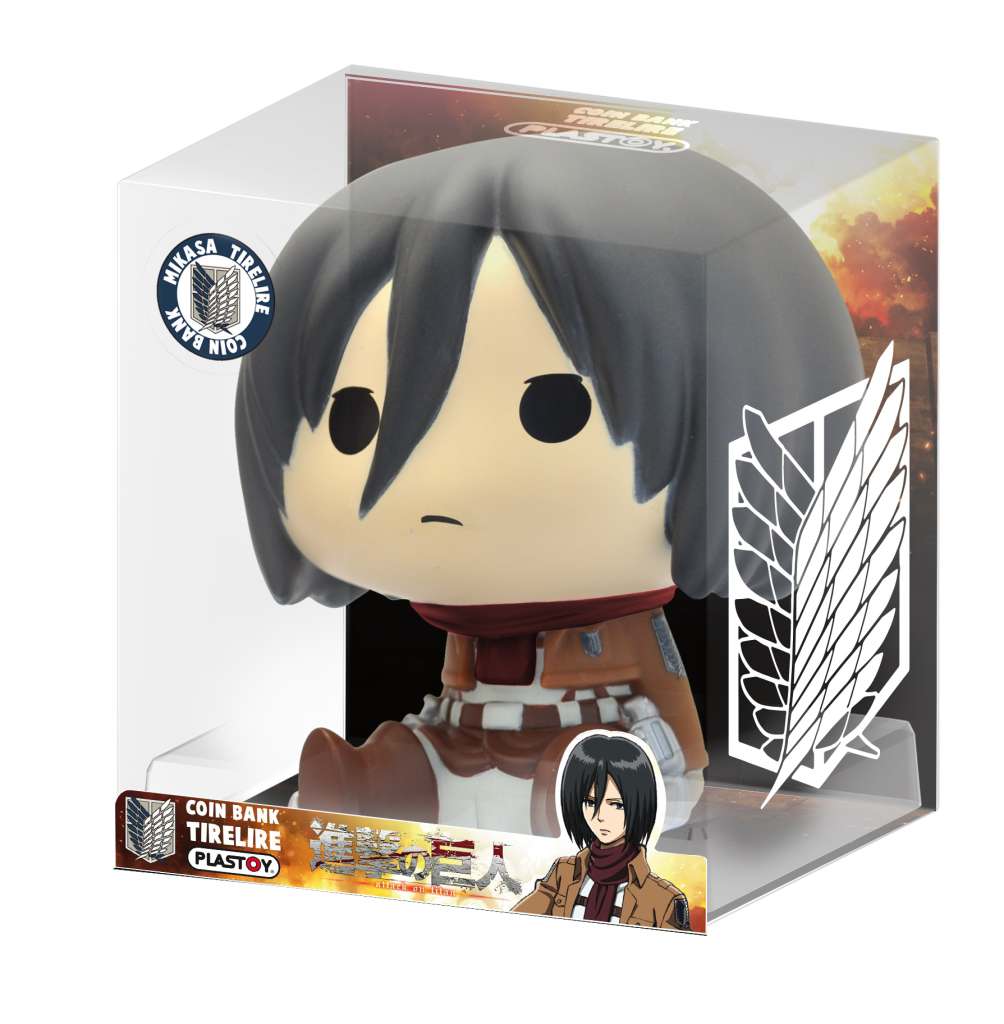 Attack on Titan Mikasa Chibi Bank plastoy