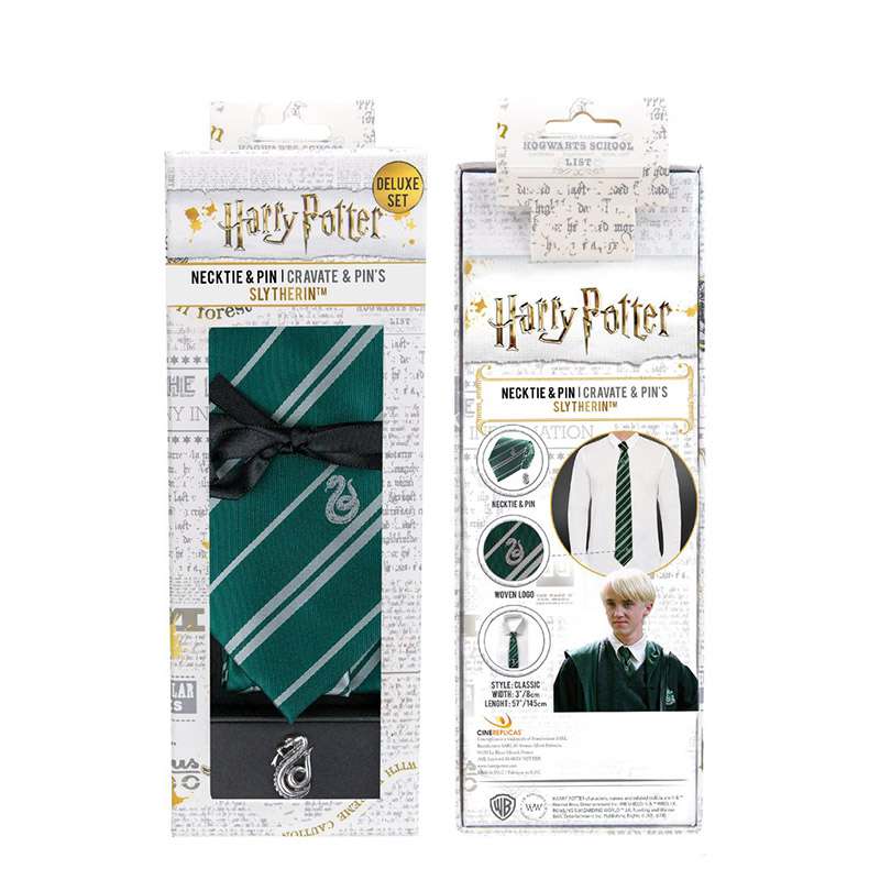 HP Slytherin Necttie Dix Box Set - Eleganta Accessoarer för Slytherin-fans cinereplicas