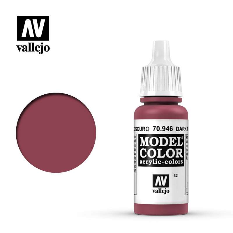 Modellfärg Mörkröd 70946 - Högkvalitativ Målarfärg vallejo