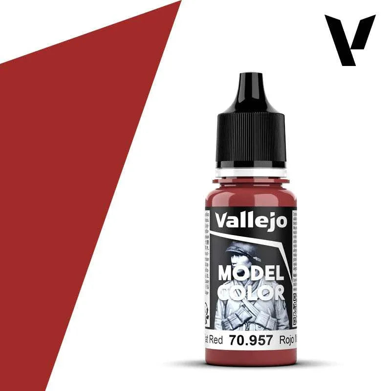 Model Color Flat Red 70957 - Högkvalitativ Akrylfärg - Robotto
