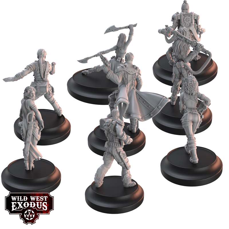 WWE Wayward Eight Posse Miniatures warcradle studio