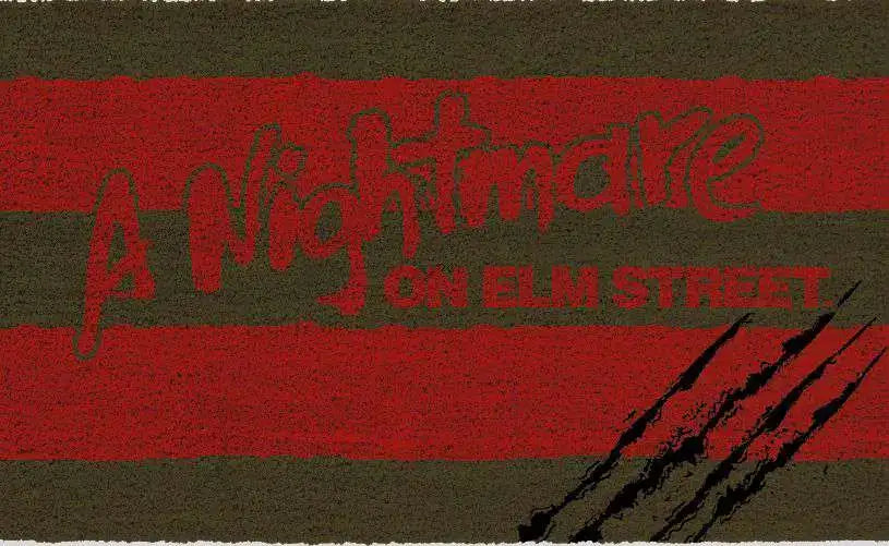 NIGHTMARE O/ELM STREET SCRATCHES DOORMAT