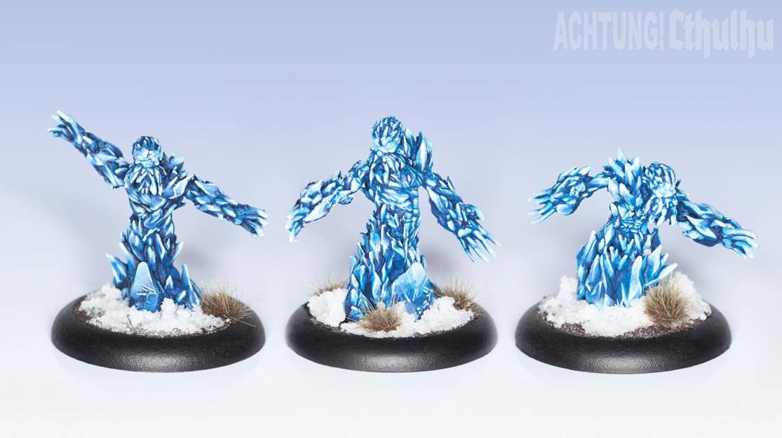 Achtung Chtulhu Miniaturspel - Vit Metall 28 mm Figurer modiphius