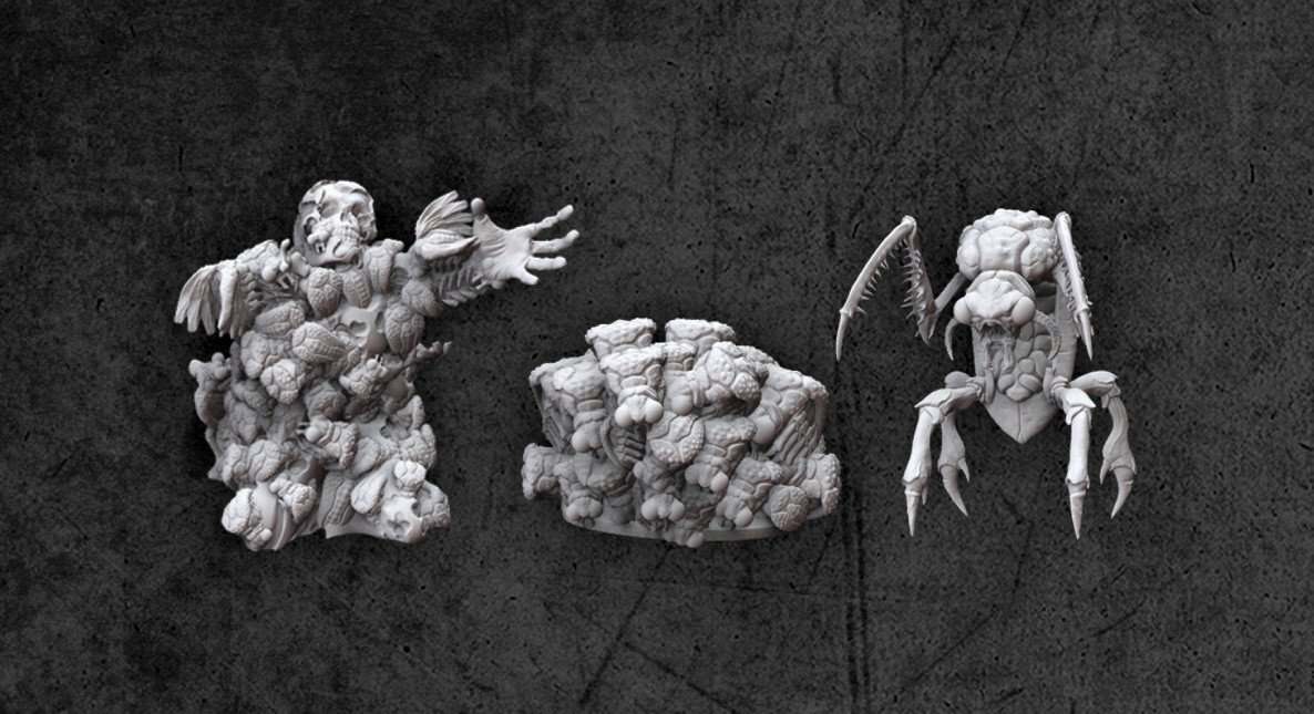 Achtung Cthulhu Bloodborn Miniatures - 28 mm Vit Metall modiphius