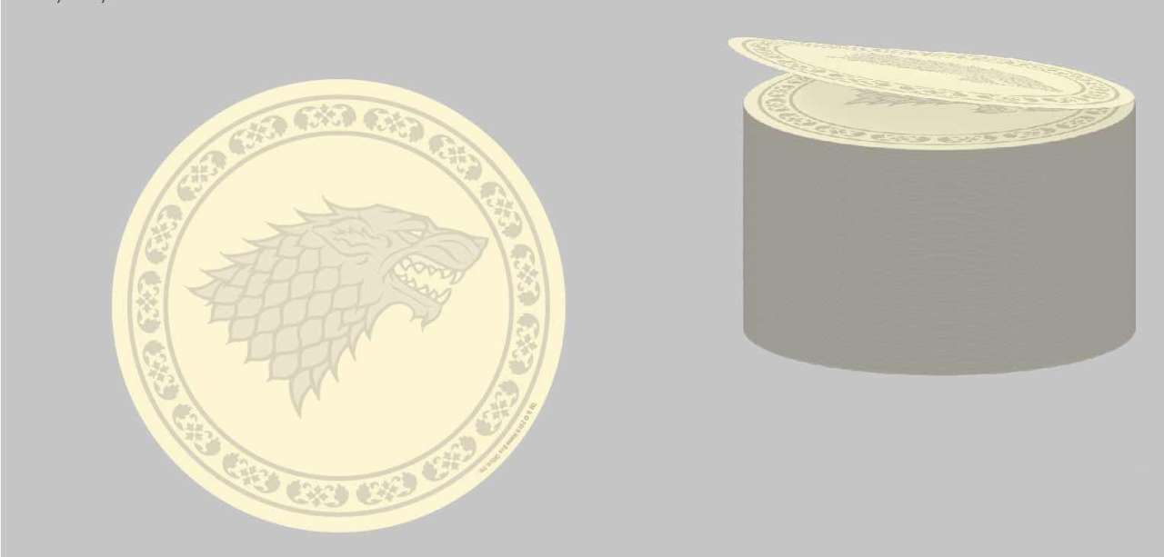 Game of Thrones Rund Sticky Note - Winter Is Coming sd toys