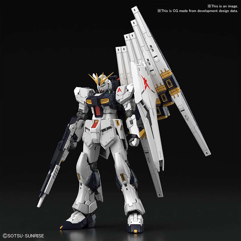 RG Gundam Nu 1/144 - Professionell Modellbyggsats bandai model kit gunpla