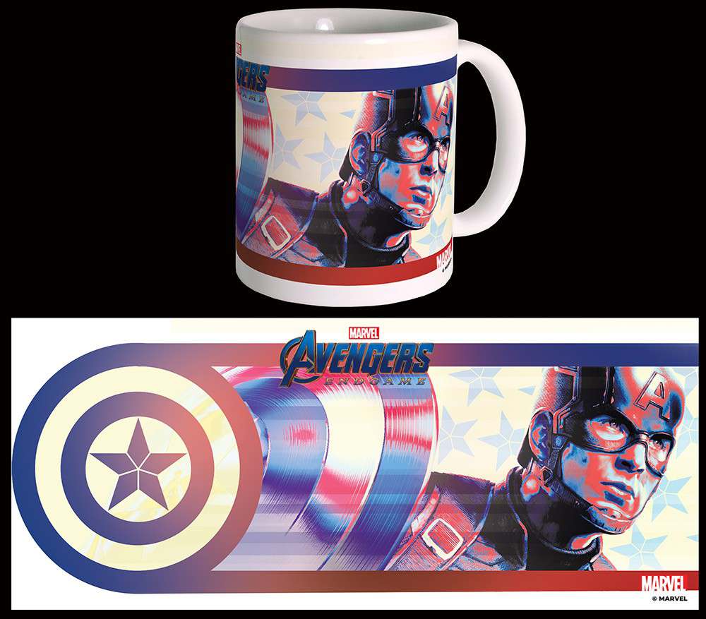 Avengers Endgame Captain America Mug – Perfekt för Fans och Samlare semic