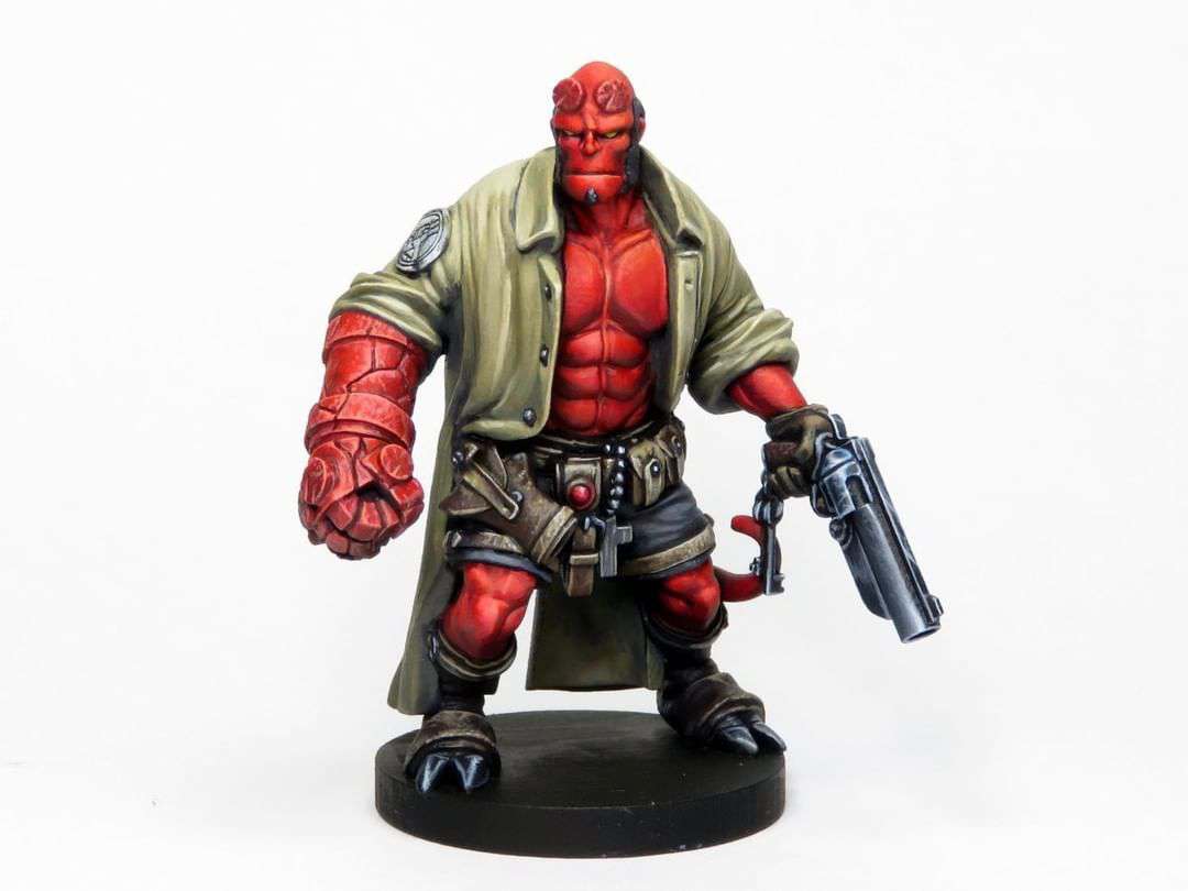 Hellboy Målarset med Figur vallejo