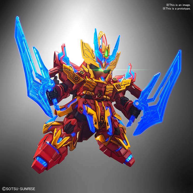 SD Sangoku Soketsu Zhang Liao Sazabi - Samlarfigur bandai model kit gunpla