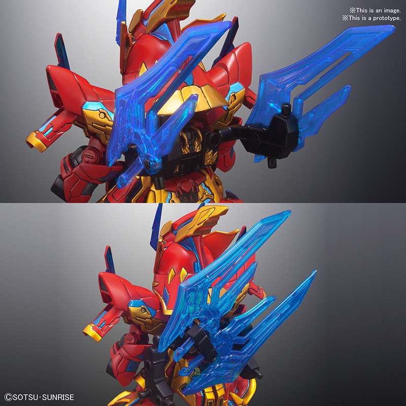 SD Sangoku Soketsu Zhang Liao Sazabi - Samlarfigur bandai model kit gunpla