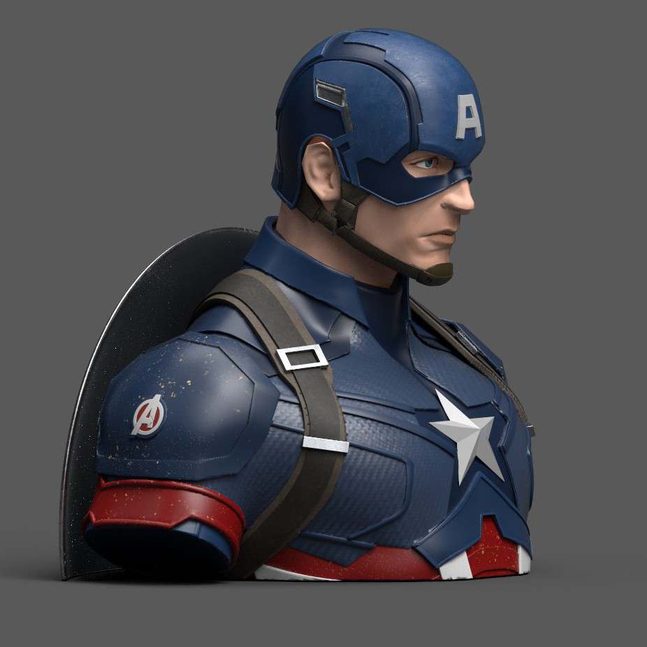 Captain America Sparbössa - Avengers: Endgame semic