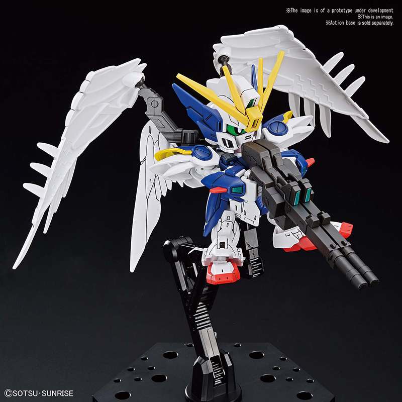 SD Cross Silhouette Gundam Wing Zero EW - Detaljerad Modell bandai model kit gunpla