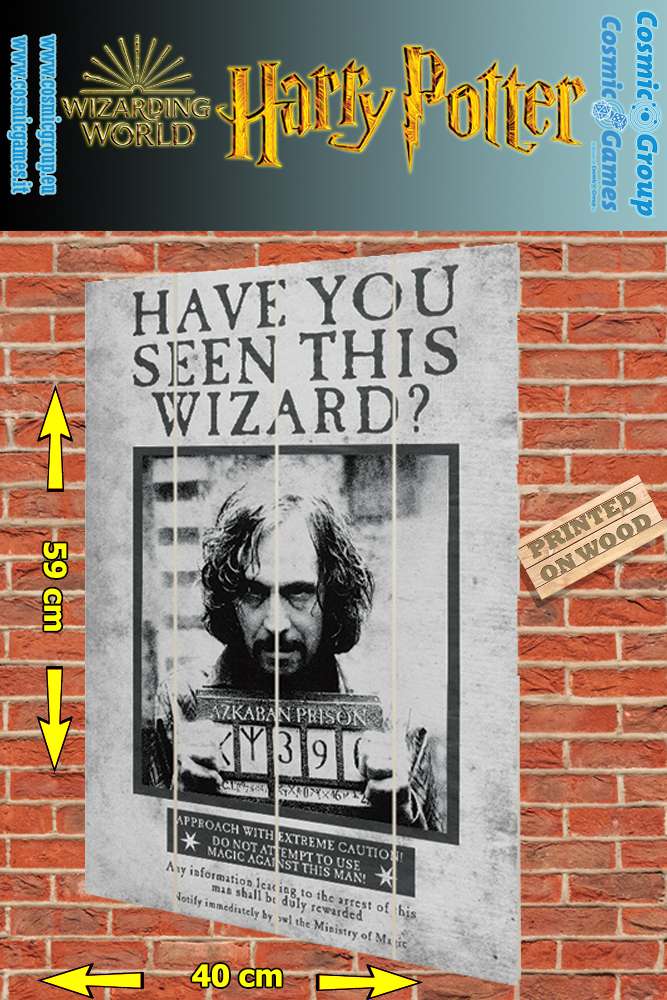 Harry Potter Sirius Wanted Wood Print 40 x 59 cm pyramid international