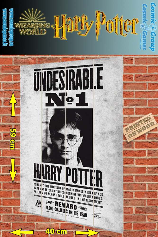 Harry Potter Undesirable No. 1 Trätryck pyramid international