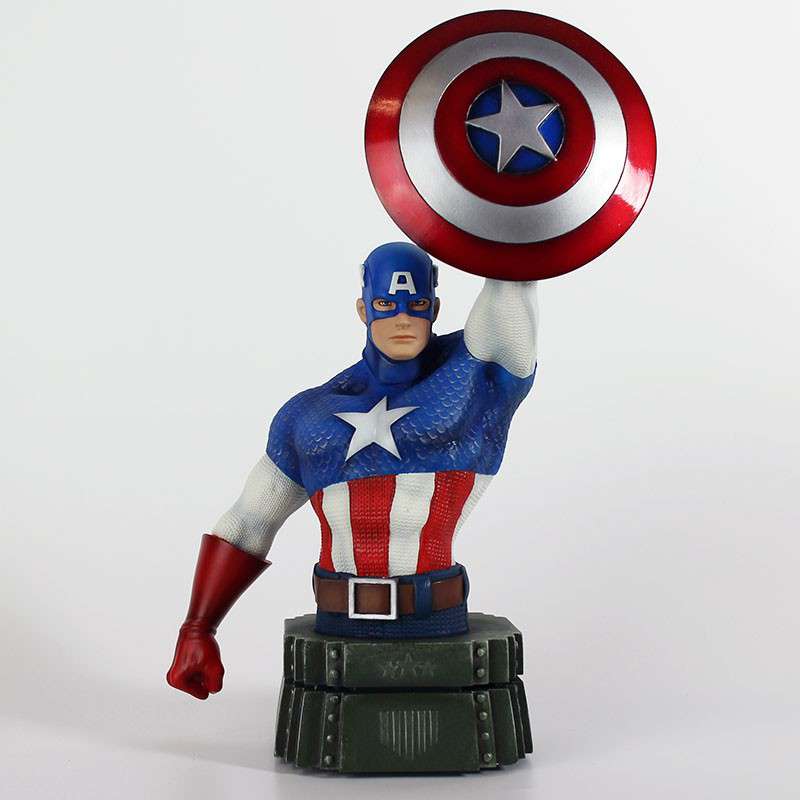 Captain America Bust - En Samlarobjekt av Hög Kvalitet semic