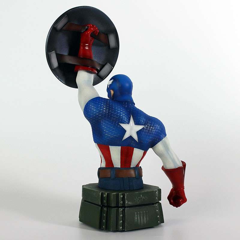 Captain America Bust - En Samlarobjekt av Hög Kvalitet semic