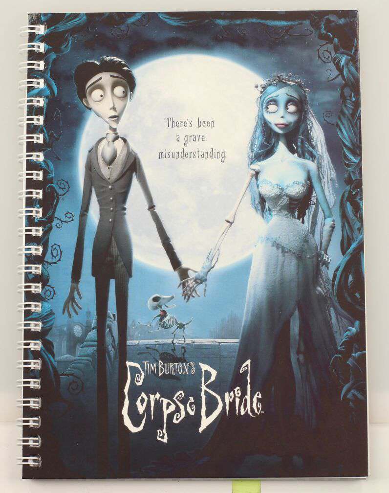 Corpse Bride Film Affisch Spiralante Anteckningsbok sd toys
