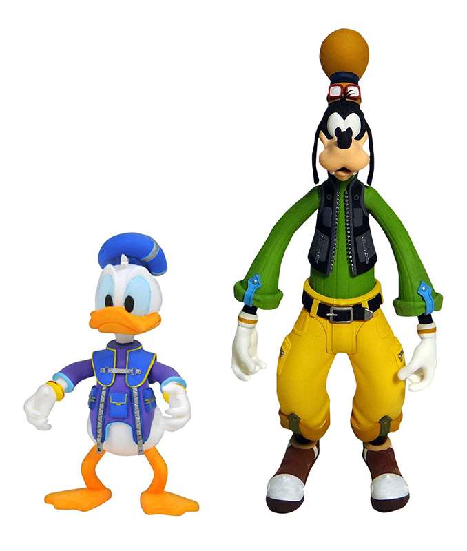 Kingdom Hearts 3: Select Goofy & Donald Figur diamond select