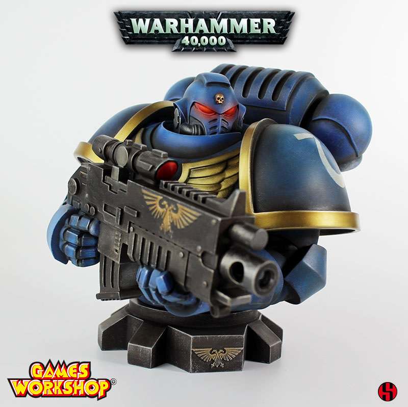 Warhammer 40k Primaris Space Marine Bust semic