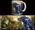 Warhammer 40k Ultramarines vs Nurgle Mugg