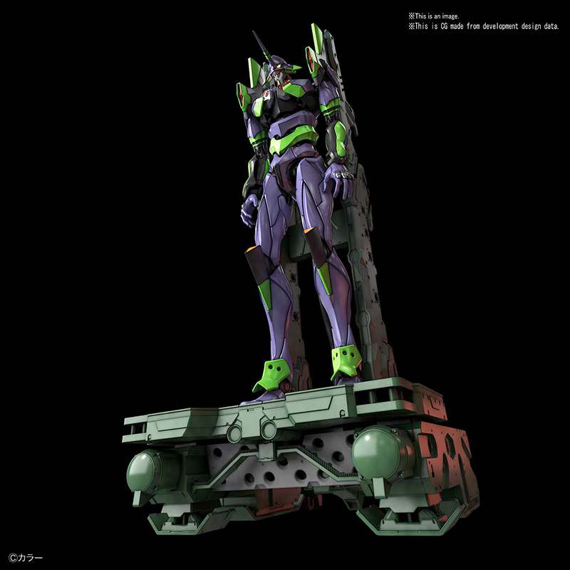 Rg nge eva unit 01 & transport set 1/144 - Detaljerad Modell bandai model kit gunpla
