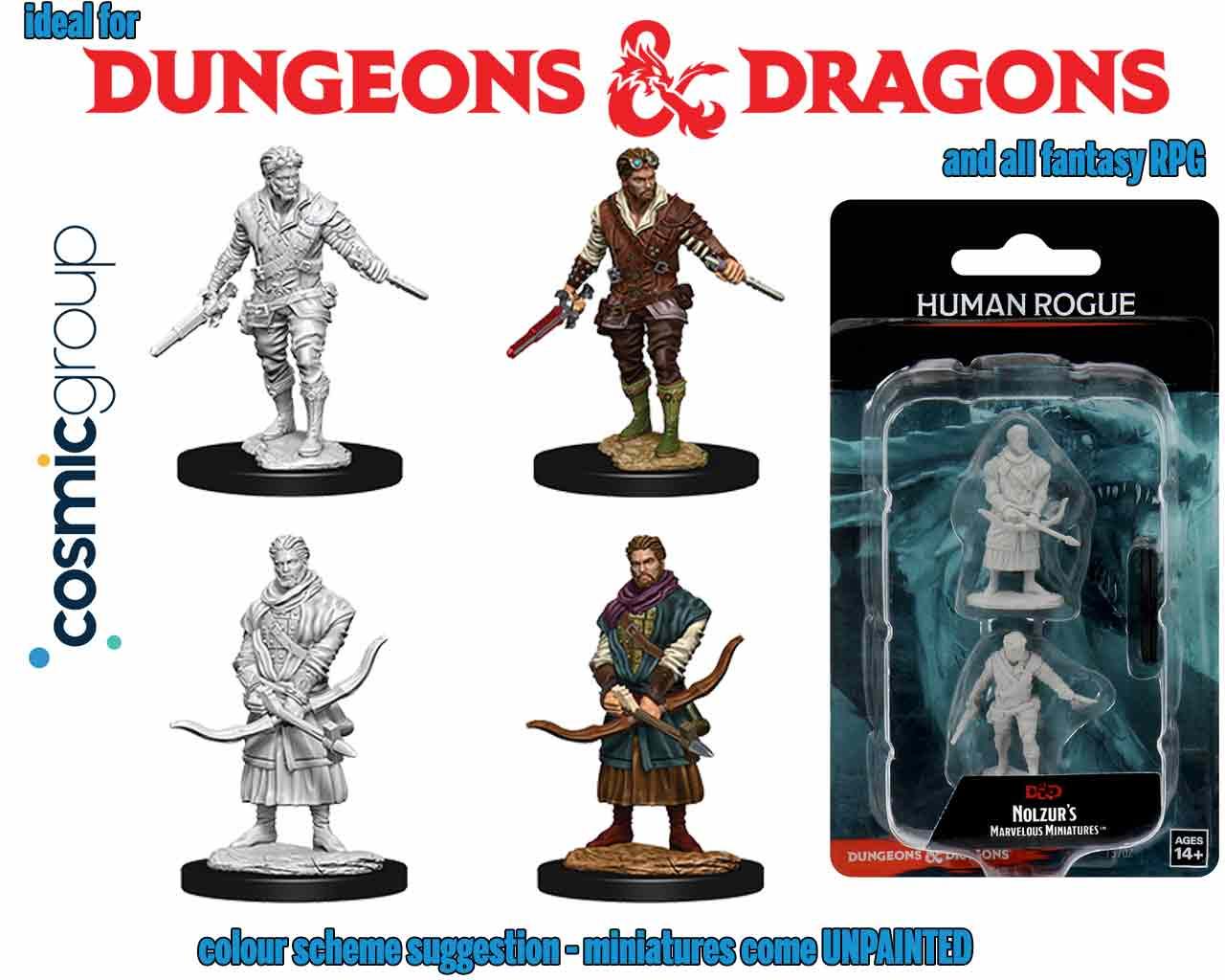 D&d Nolzur Mum Mänsklig Man Rogue