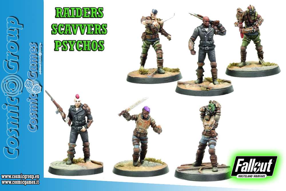 Fww Raiders: Psychos & Scavvers Box Set modiphius