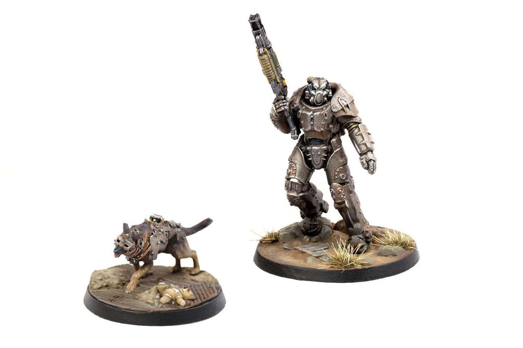 Fww x-01 Survivor & Dogmeat - Fallout Samlarfigur modiphius