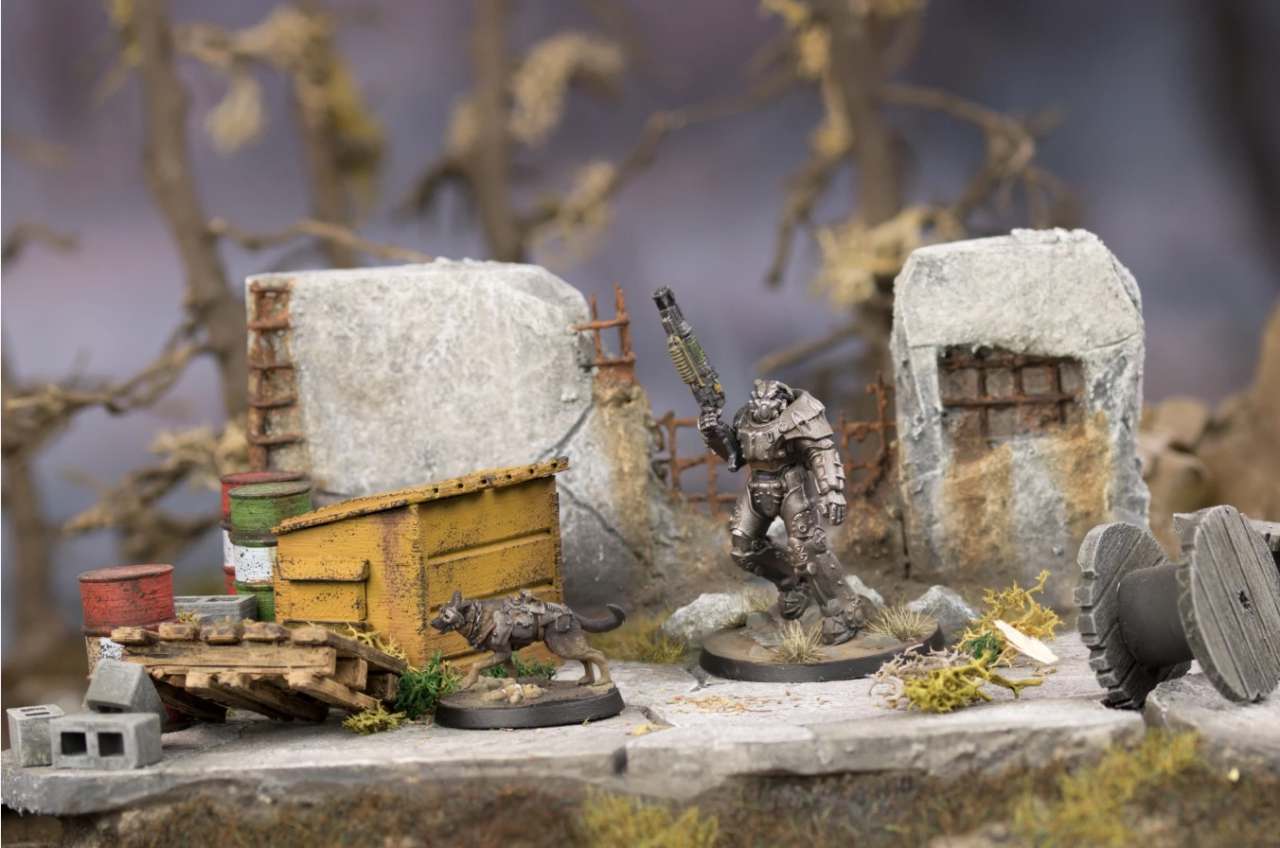 Fww x-01 Survivor & Dogmeat - Fallout Samlarfigur modiphius