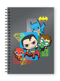 DC Justice League Chibi Spiral Notebook - Robotto