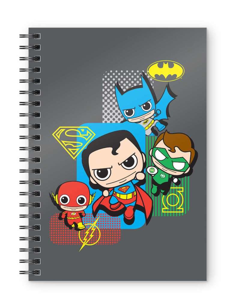DC Justice League Chibi Spiral Notebook - Robotto