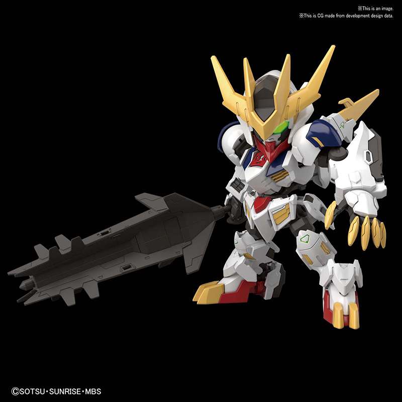 SD Cross Silhouette Barbatos Lupus Rex - Byggsats i hög kvalitet bandai model kit gunpla