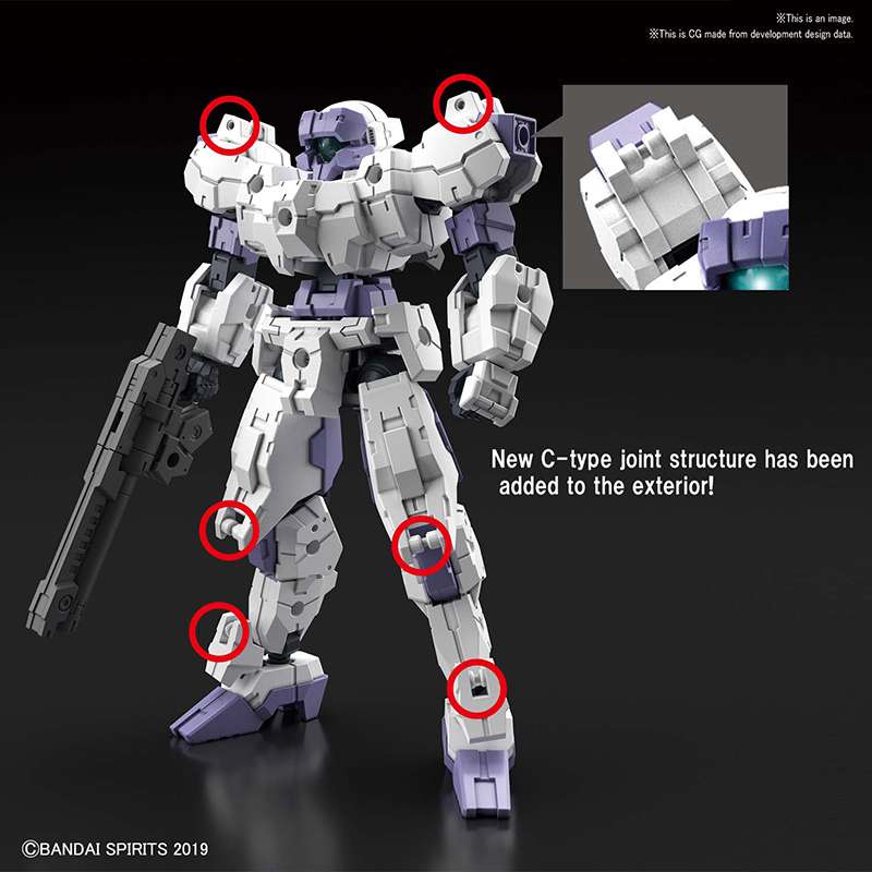 30mm EEXM-21 Rabiot White 1/144 - Modellfigur bandai model kit gunpla