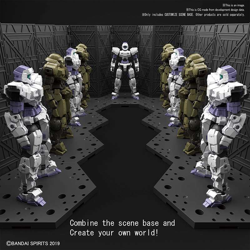 Anpassningsbar scenbas för robotmodeller bandai model kit gunpla