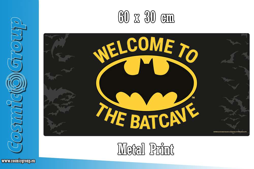 Batman Batcave Metal Skylt 30 x 60 cm pyramid international