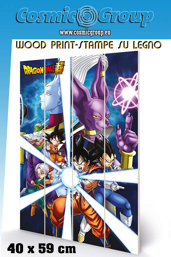 Dragon Ball Guddestruktion Trätryck 40 x 59 cm pyramid international