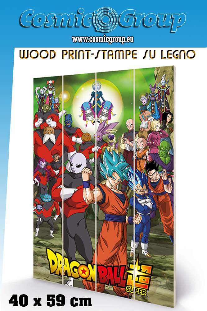 Dragon Ball Tournament Wood Print 40 x 59 cm pyramid international