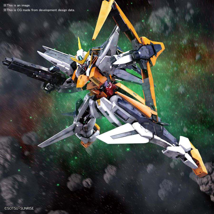 MG Gundam Kyrios 1/100 Byggsats – Högkvalitativ Modell bandai model kit gunpla
