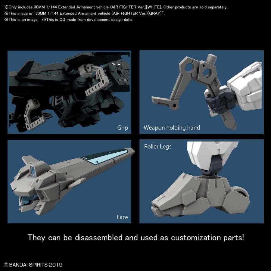 30mm Ex Arm Vehic Air Fight White 1/144 - Robotto