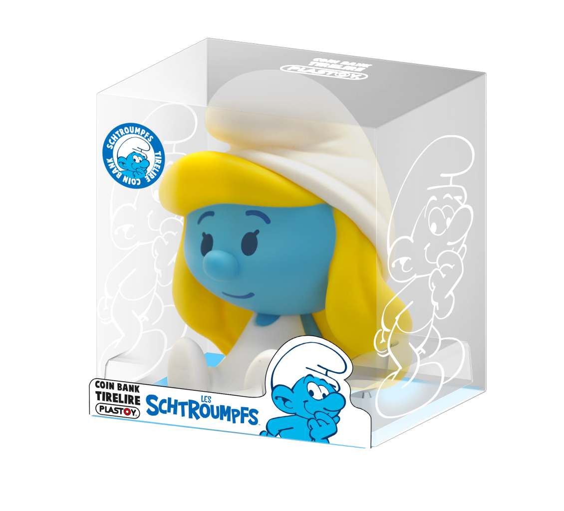 Smurf Smurfette Chibi Pengabank plastoy
